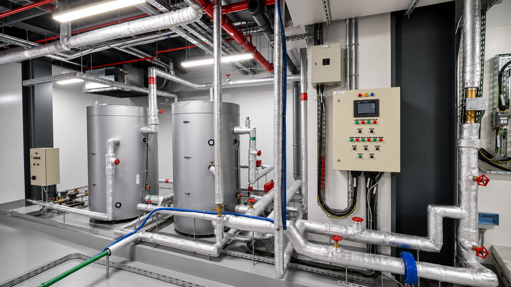 Calorifier & Control Panel – Installation